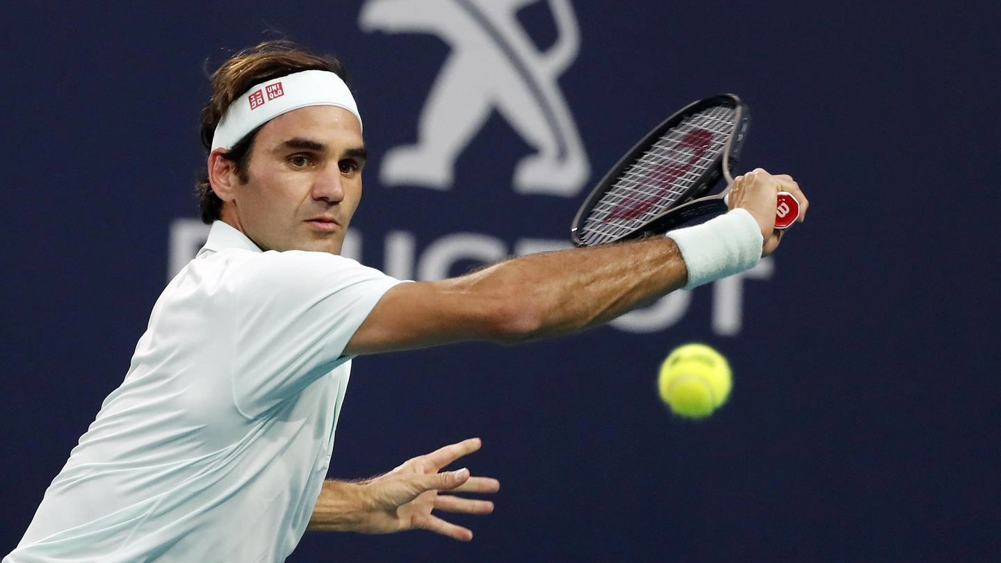 Miami Open, Roger Federer (Ansa)