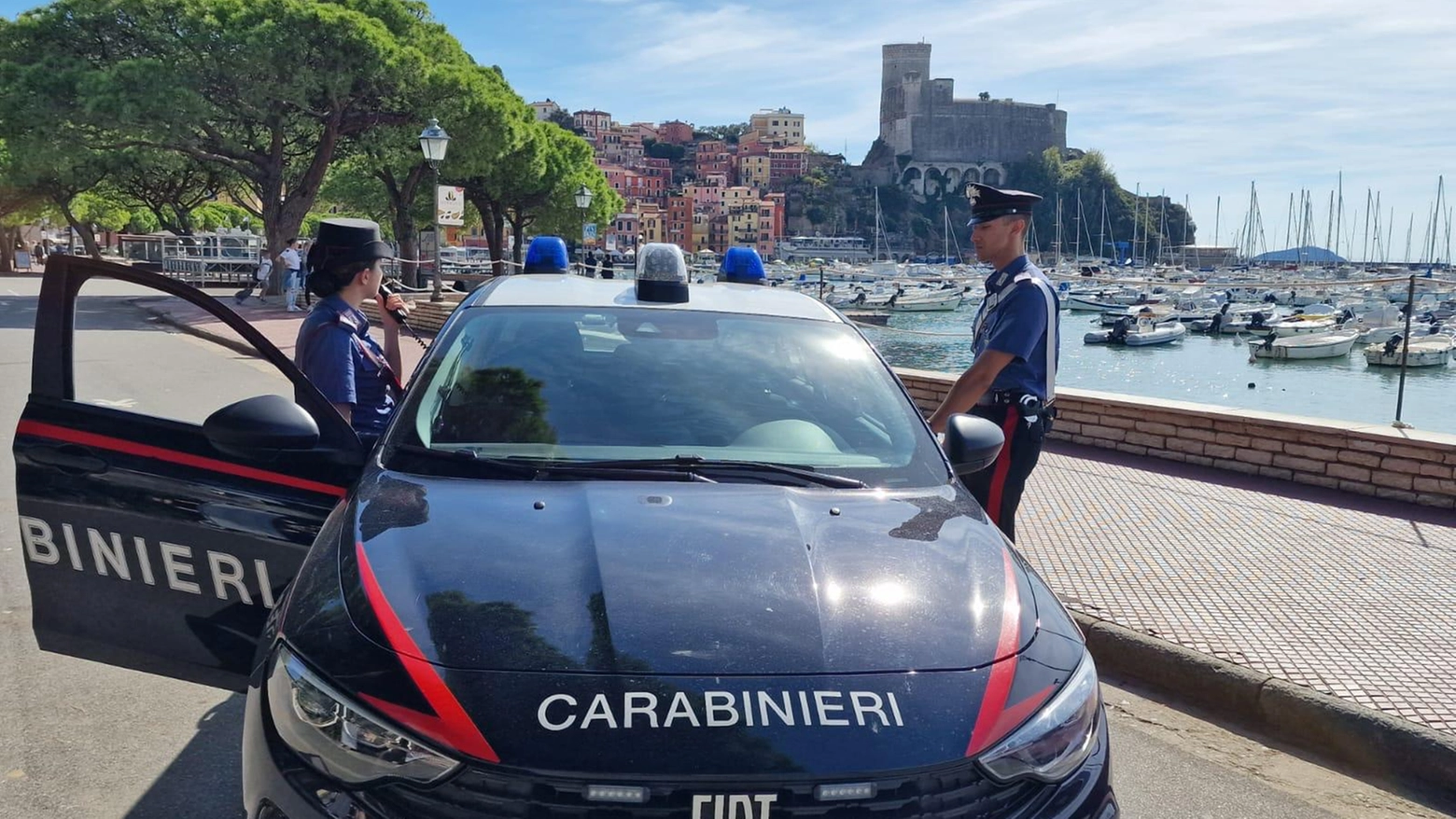I carabinieri sono intervenuti sul luogo dell'aggressione