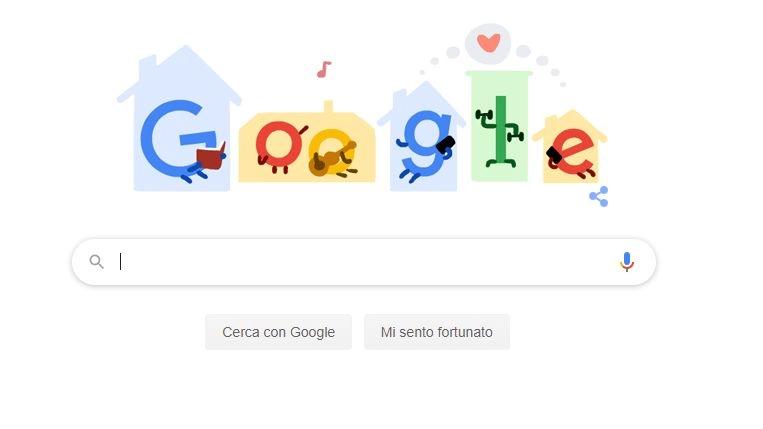 Il doodle di Google: consigli per combattere il Coronavirus