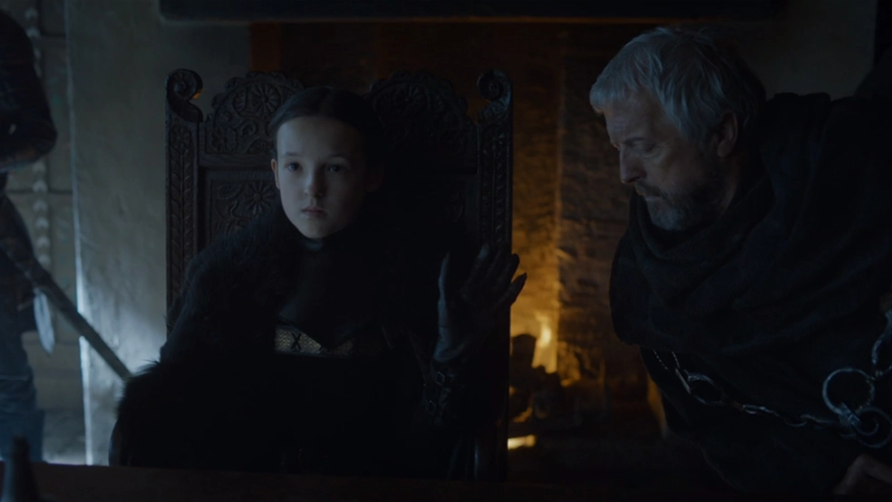 Lyanna Mormont in una scena del settimo episodio di Game of Thrones (Foto: HBO)