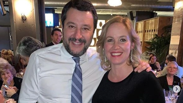 Eleonora Cimbro e Matteo Salvini