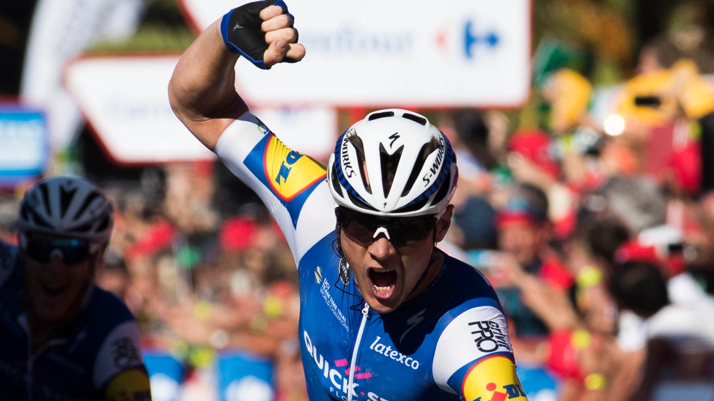 Vuelta 2017, la gioia di Yves Lampaert (Afp)