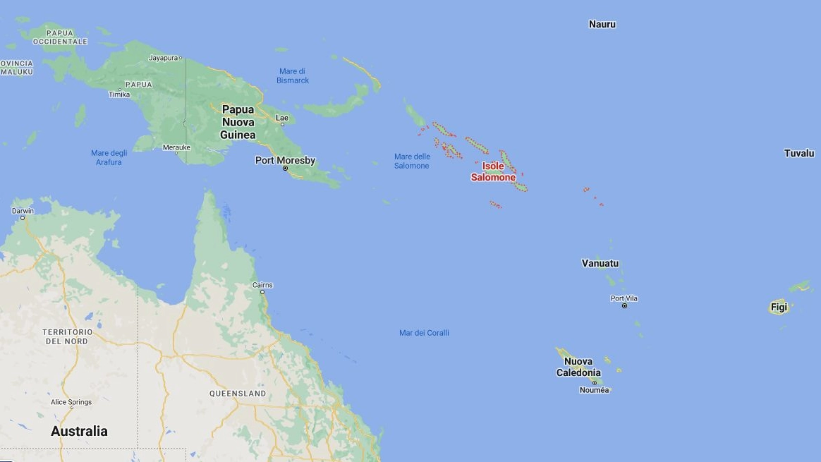 Terremoto alle Isole Salomone