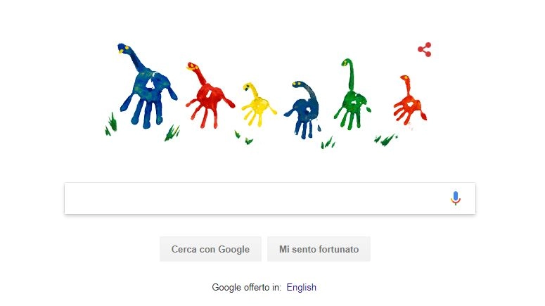 Il doodle di Google per la Festa del Papà