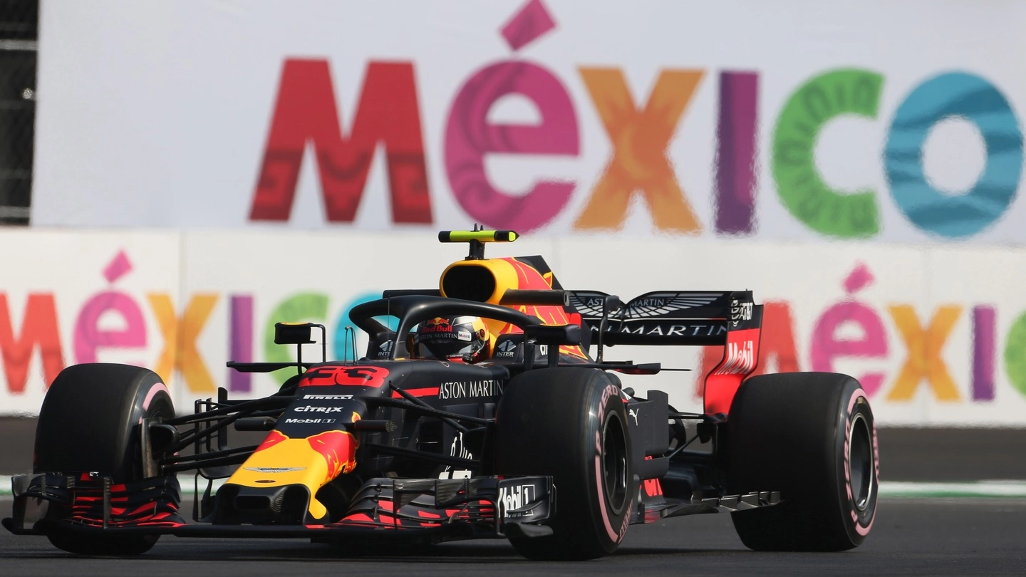 La Red Bull di Verstappen in Messico (Lapresse)