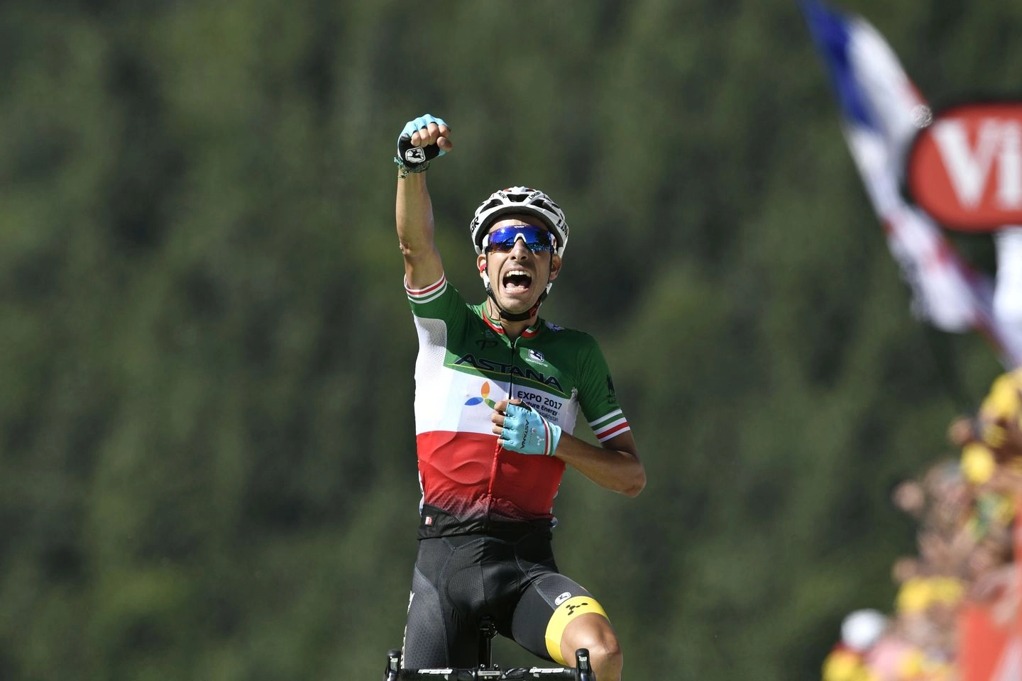 Fabio Aru vince al Tour (Afp)