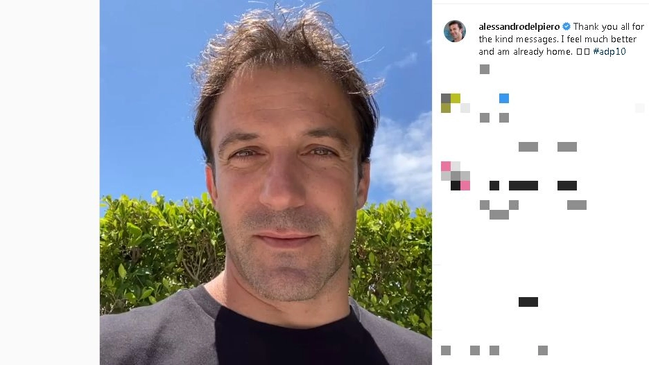 Del Piero su Instagram 