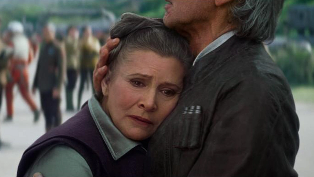 Carrie Fisher in una scena di 'Star Wars – Il risveglio della Forza' – Foto: Lucasfilm
