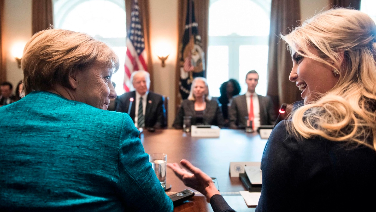 Angela Merkel ha invitato Ivanka Trump al W20 (Afp)