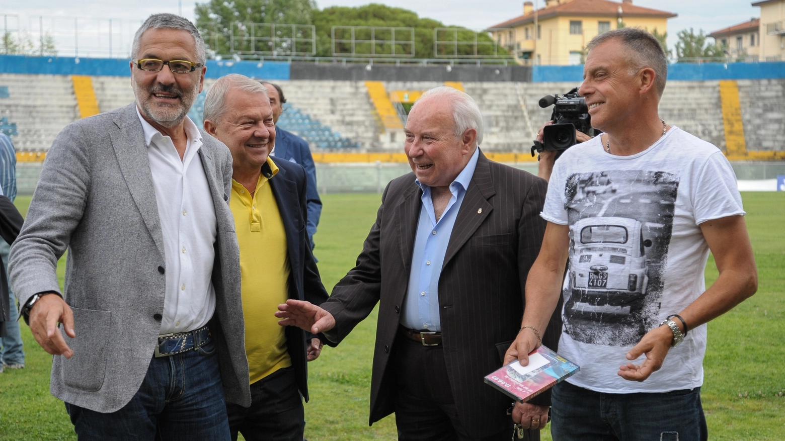 Da sinistra, Pino Vitale, Renzo Melani, Carlo Battini e Piero Braglia