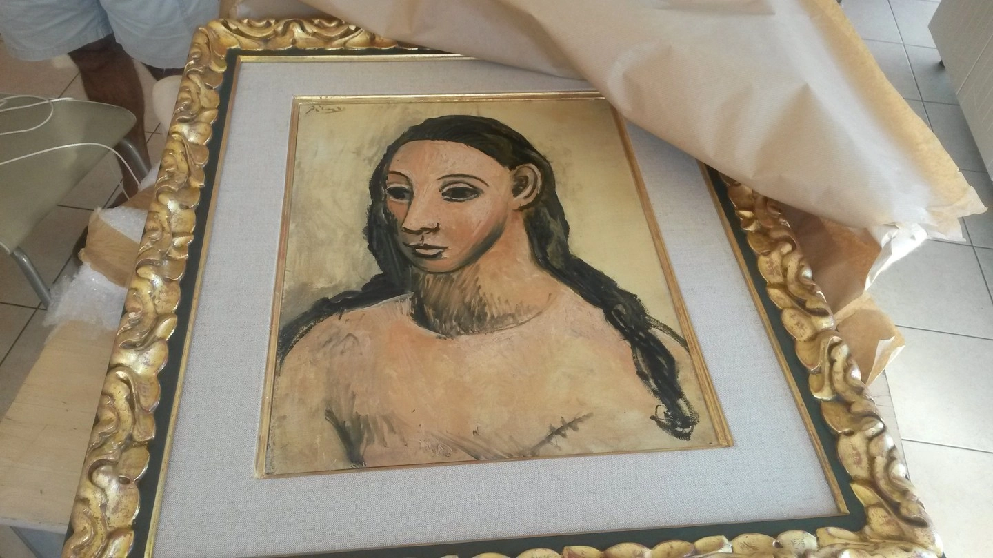 Il quadro di Picasso sequestrato su un panfilo in Corsica (AFP)