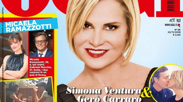 Micaela Ramazzotti e Gabriele Muccino sulla copertina di 'Oggi'