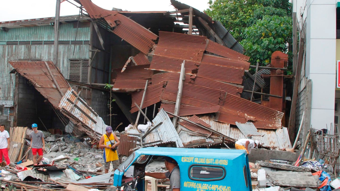 Terremoto sull'isola di Mindanao (Afp)