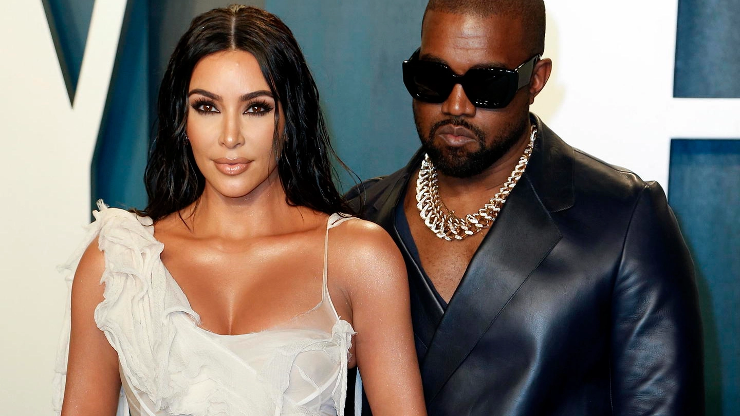 Kim Kardashian e Kanye West verso il divorzio (Ansa)