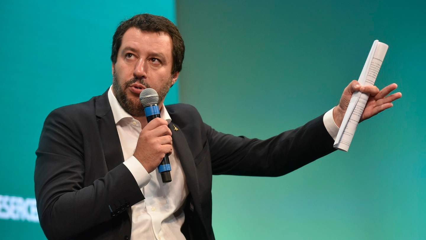 Matteo Salvini all'assemblea di Confesercenti (Imagoeconomia)