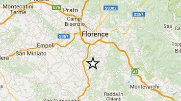Scossa di terremoto vicino Firenze (da ingv)
