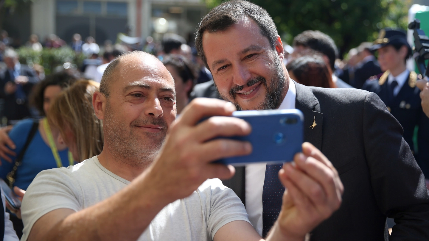 Matteo Salvini, rush finale prima delle europee (Lapresse)