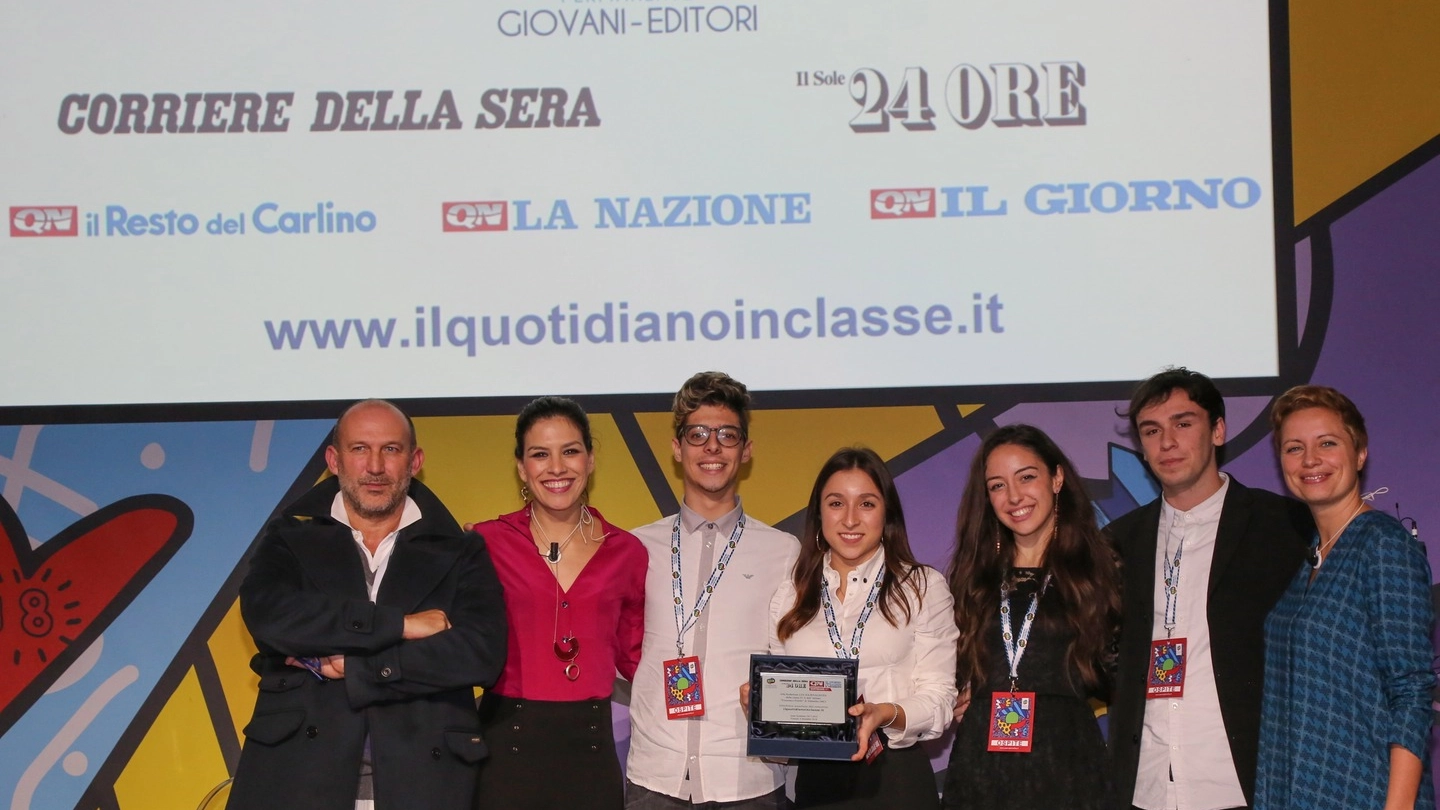 La classe del liceo Filelfo di Tolentino che ha vinto www.quotidianoinclasse.it (Germogli)