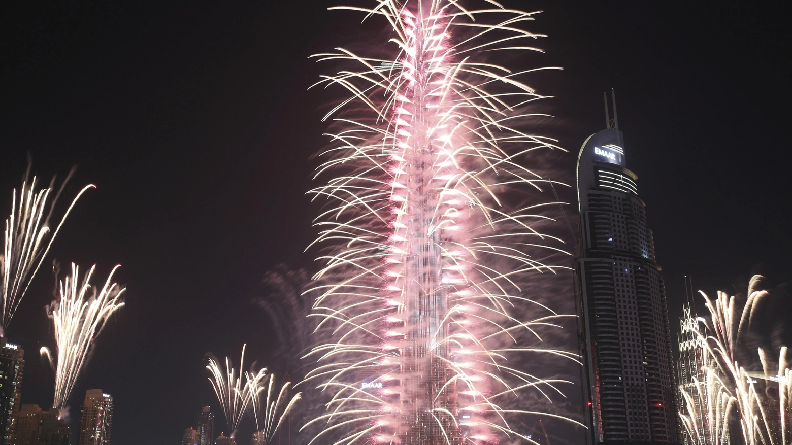 Capodanno a Dubai (Ansa)
