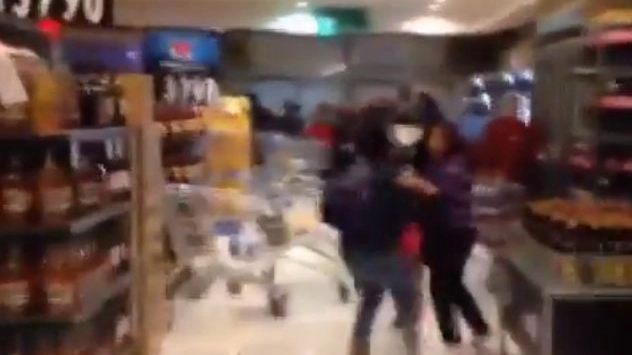 Terremoto in Cile, scossa al supermercato