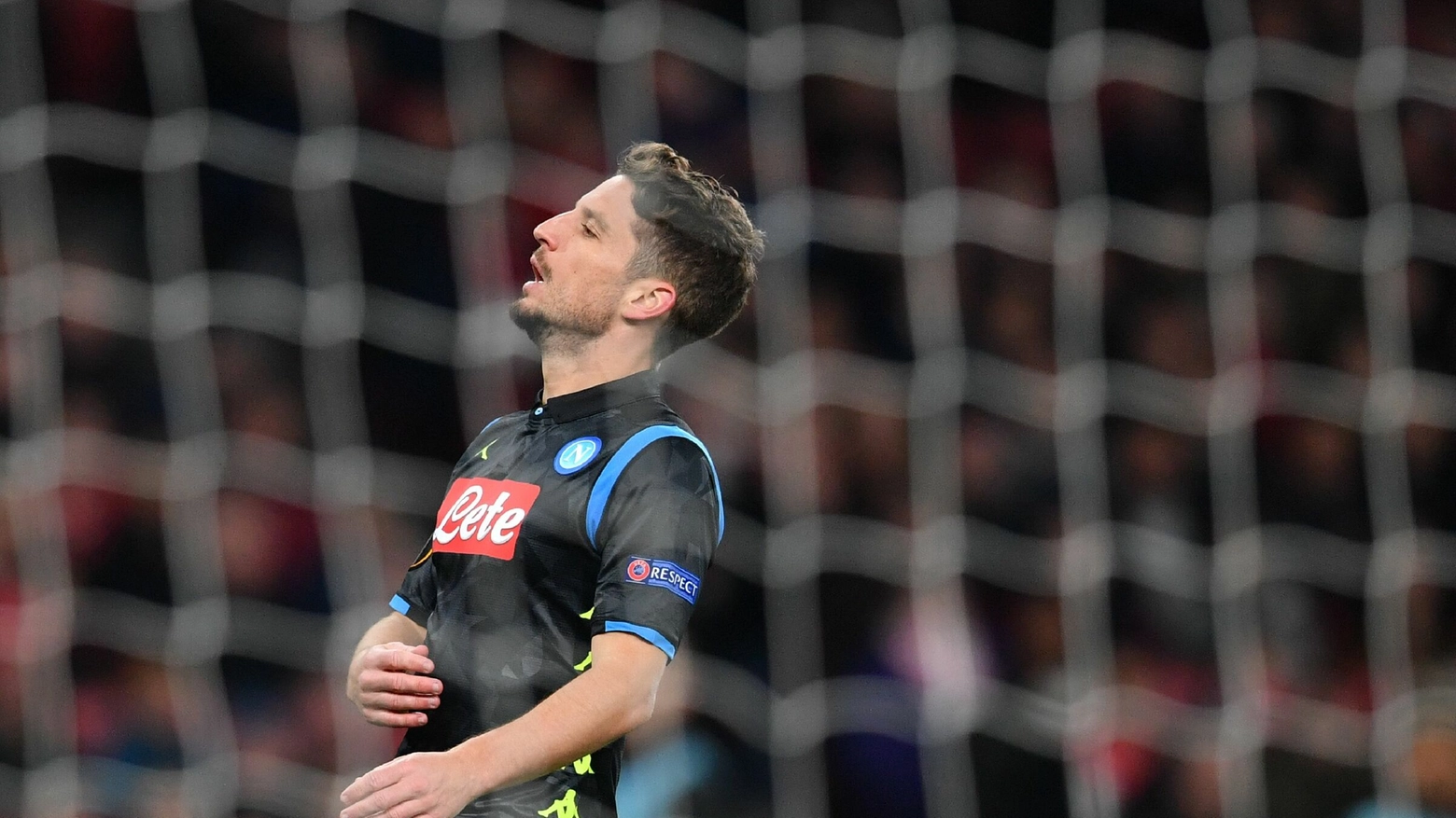 Arsenal-Napoli, la delusione di Mertens
