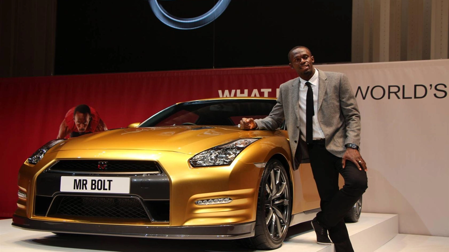 Usain Bolt e la Nissan GT-R (Nissan)