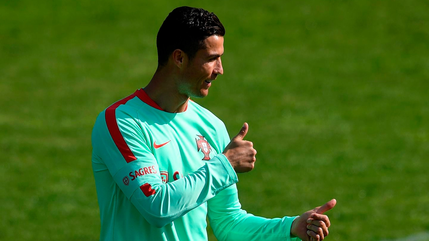 Qualificazioni Mondiali 2018, tocca al Portogallo. Ronaldo si allena (Afp)