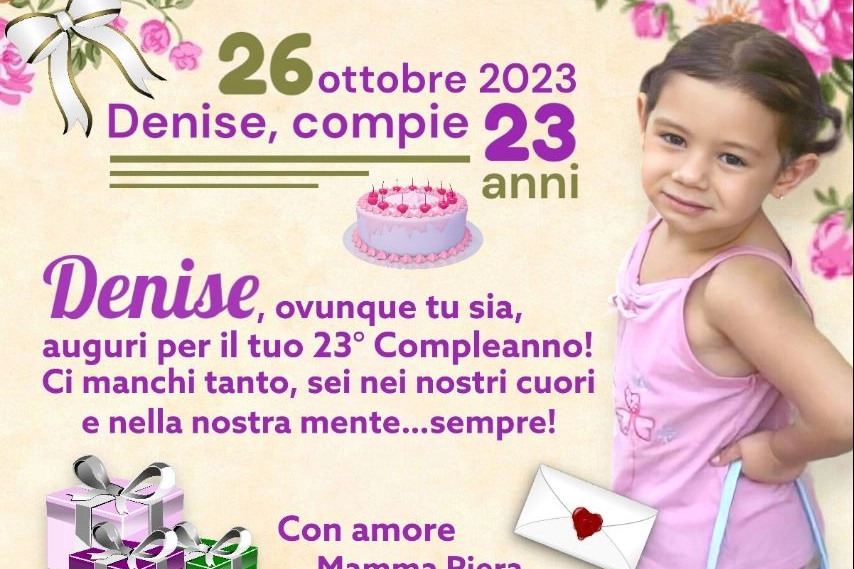 Denise Pipitone oggi 26 ottobre compie 23 anni