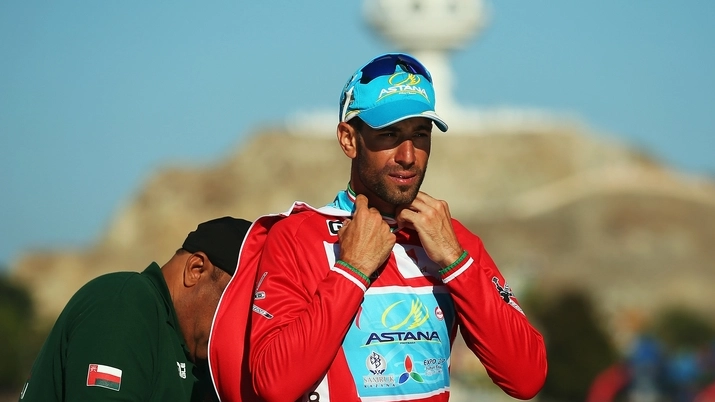 Vincenzo Nibali, vincitore a febbraio del Tour of Oman, e ora pronto al Bahrain (Getty)