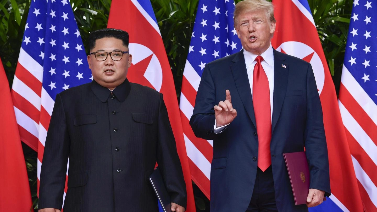 Kim Jong-un e Donald Trump (Ansa)
