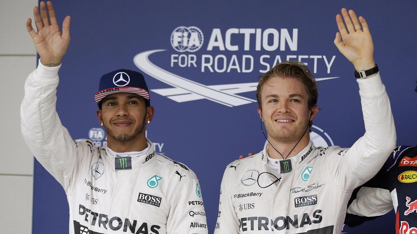 Hamilton e Rosberg (Ansa)