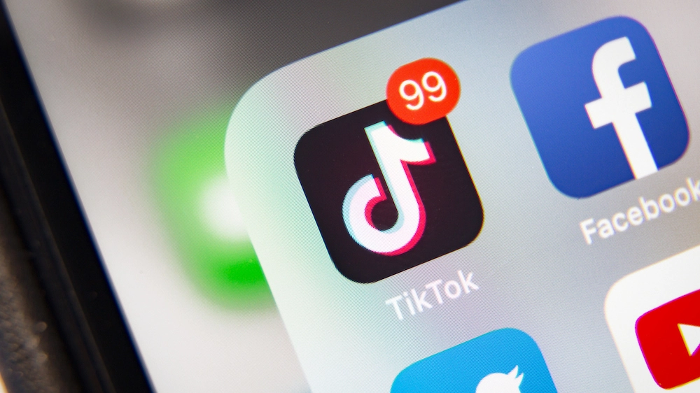 Notifiche sull'app di Tik Tok su smartphone 