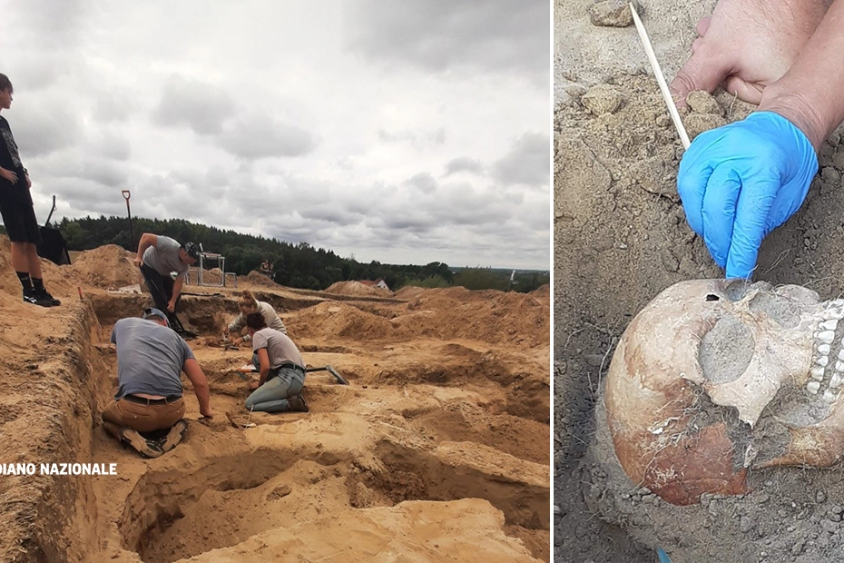 Gli scavi nel cimitero in Polonia che hanno riportato alla luce le ossa di vampira