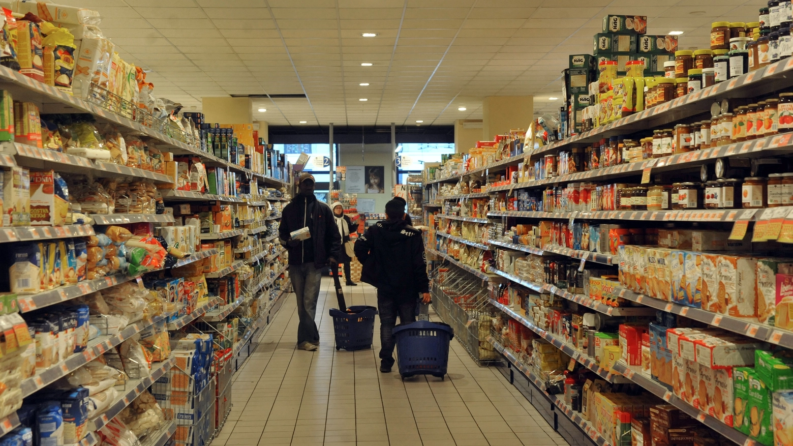 L'interno di un supermercato