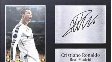 L'autografo di Cristiano Ronaldo