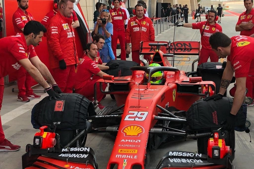 Schumacher Jr in Ferrari