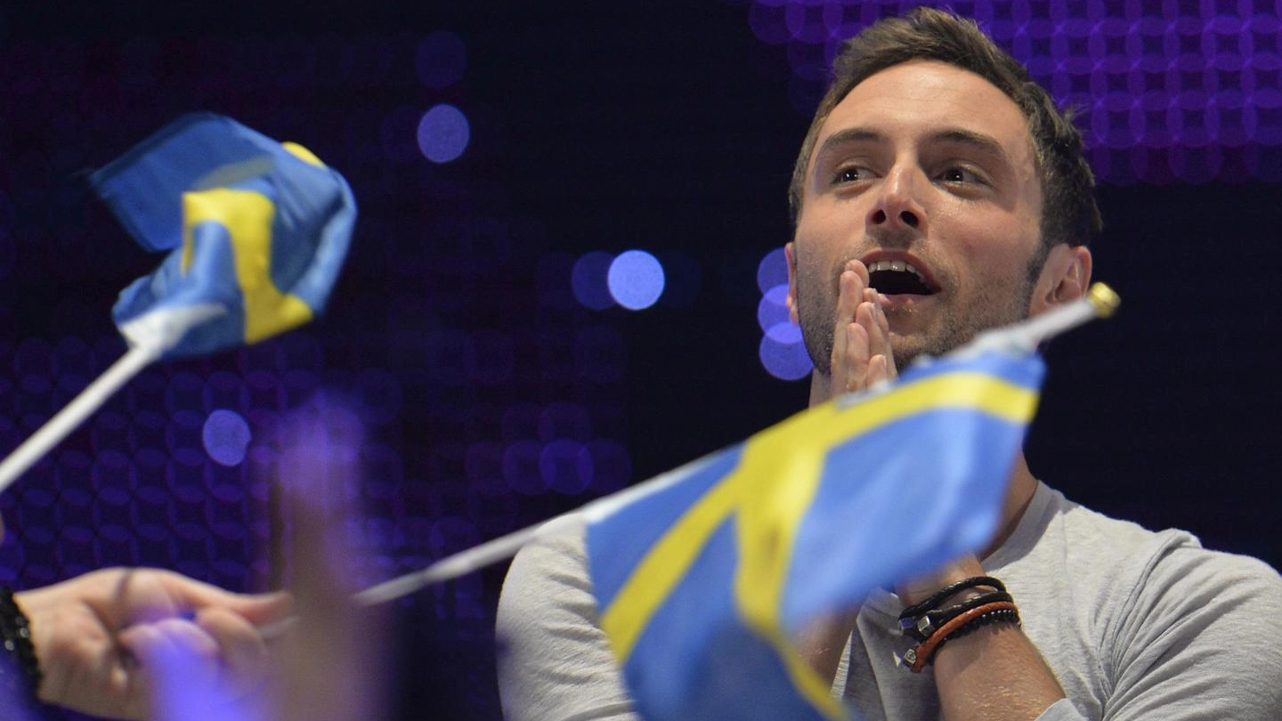 Eurovision song contest: il vincitore Mans  Zelmerlow (Ansa)
