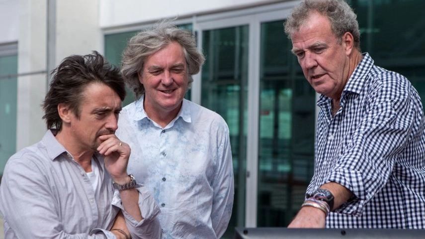 Il trio Richard Hammond, Jeremy Clarkson e James May (da amazon)