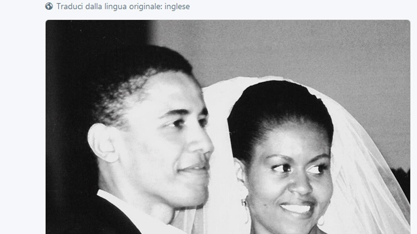 Una foto tratta dal profilo Twitter dell'ex first lady Michelle Obama (Ansa)