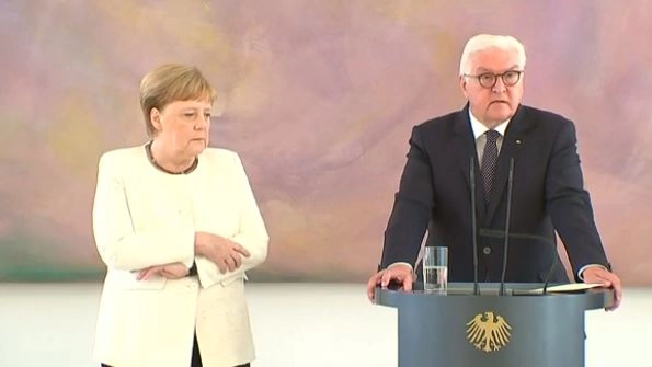 Angela Merkel e Steinmeier a Berlino 
