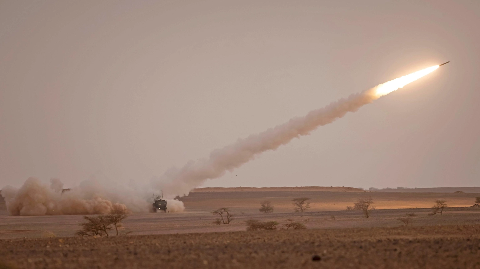 Ucraina, un High Mobility Artillery Rocket System (Himars) Usa