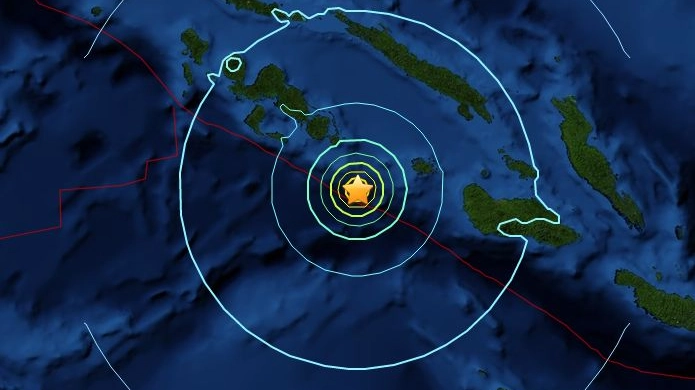 Terremoto alle isola Salomone, trema Guadalcanal (da usgs)