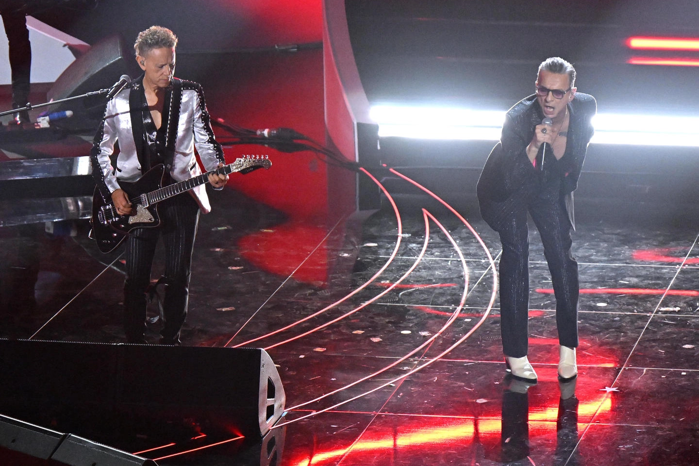 I Depeche Mode a Sanremo 2023 (Ansa)