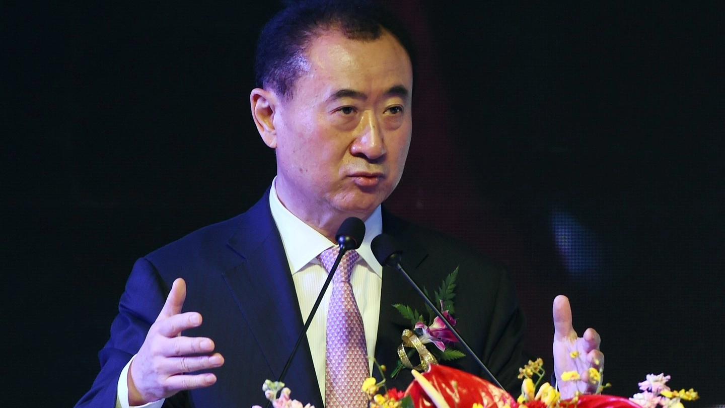 Wang Jianlin (gruppo Dalian Wanda), uomo più ricco di Cina (AFP PHOTO / GREG BAKER)