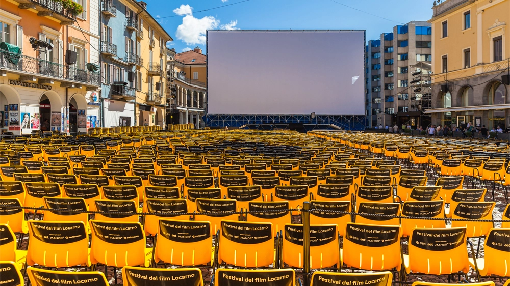 La piazza grande di Locarno allestita per il Festival – Foto: VogelSP/iStock