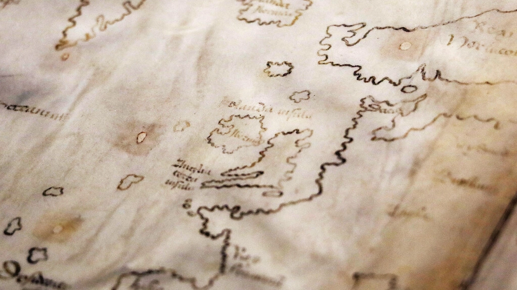 Un particolare della mappa di Vinland