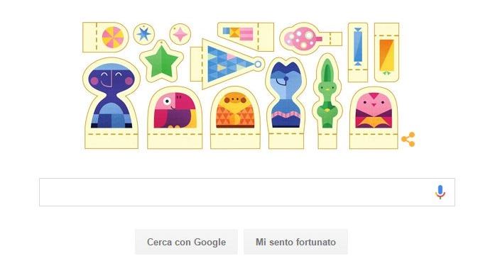 Buone feste, il doodle di Google