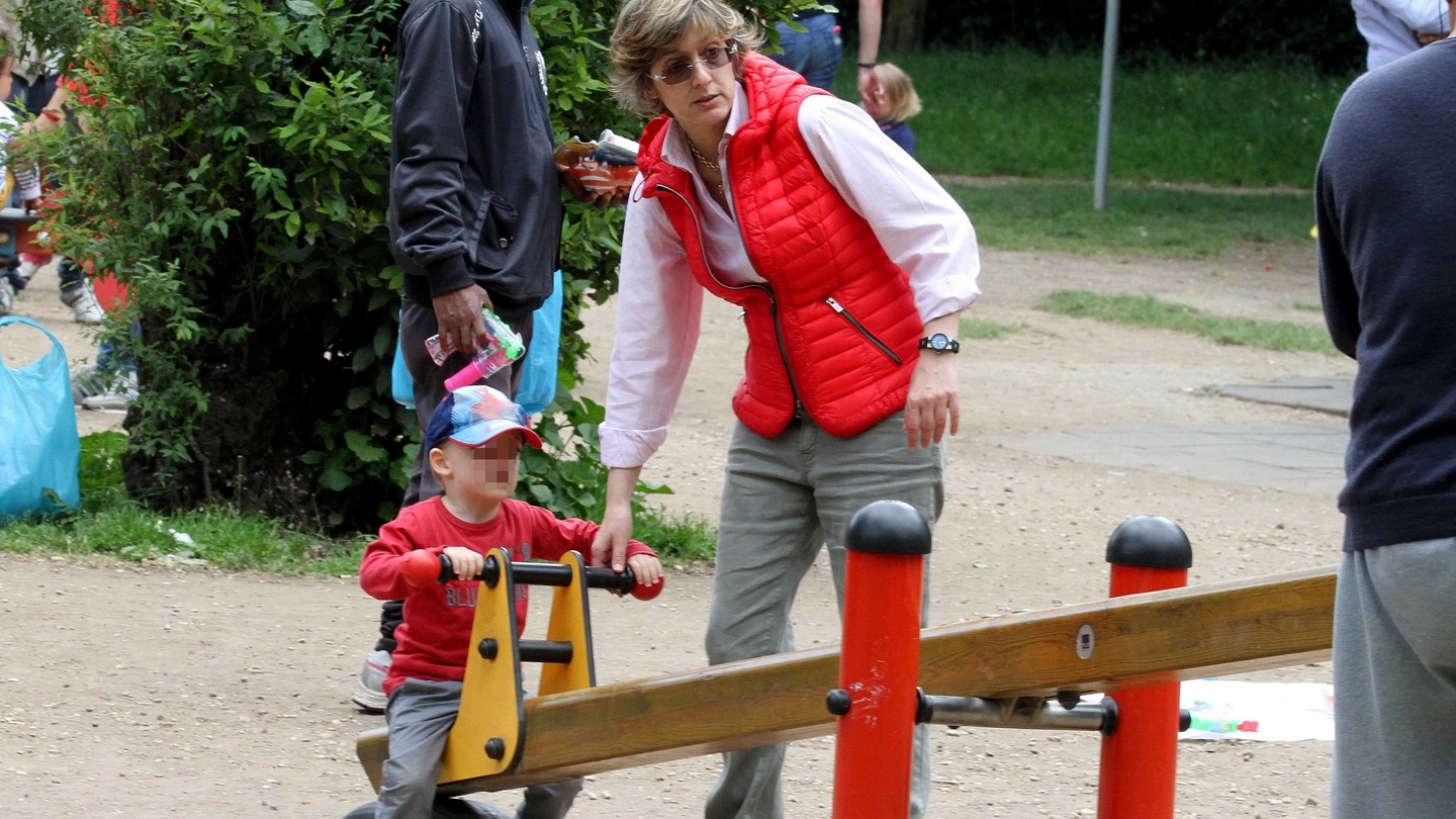 Giulia Bongiorno con il figlio Ian (Olycom)