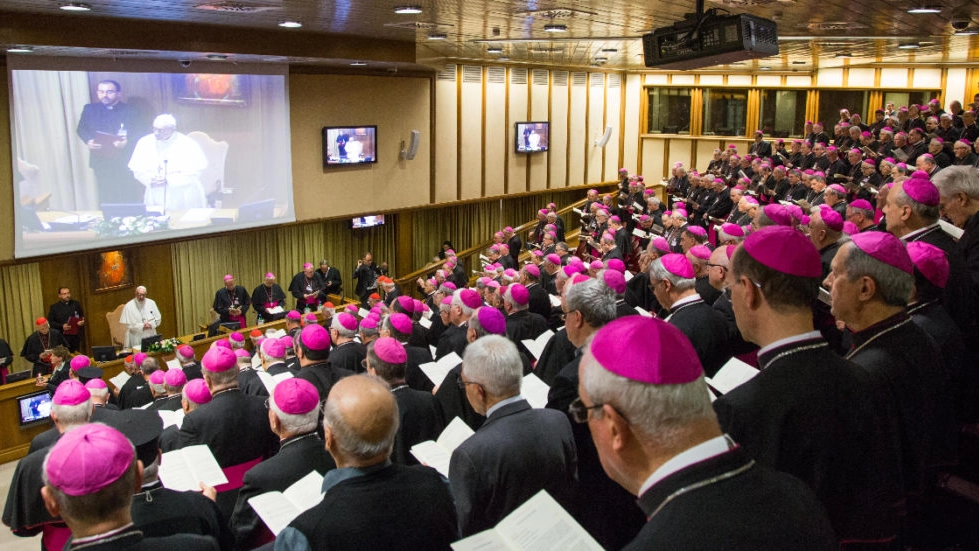 Il Papa davanti all'assemblea generale dei vescovi