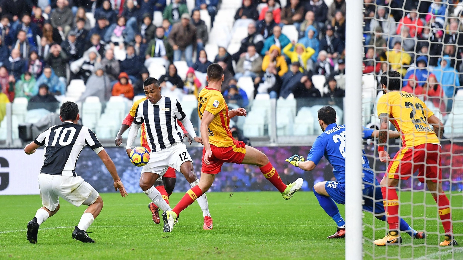 Un momento di Juventus-Benevento del 2017